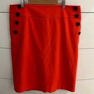Loft red skirt